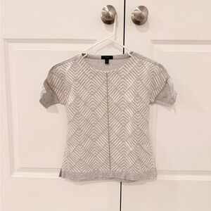 Gray Tee with Embroidery detail